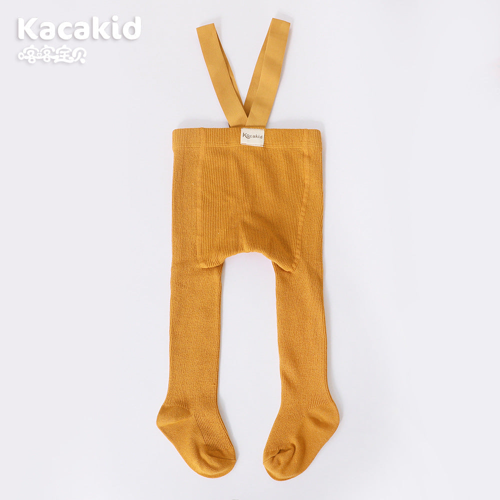 Baby knit broekje met hoge taille, unisex design, crafted from a soft, durable cotton blend