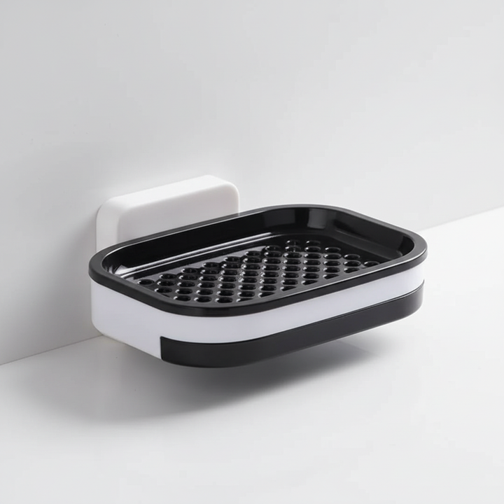 Space-saving BathTidy wall mounted soap dish, enhances home decor and organization