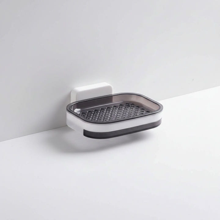 Anti-slip design BathTidy wall soap dish, keeps bar soap dry and accessible
