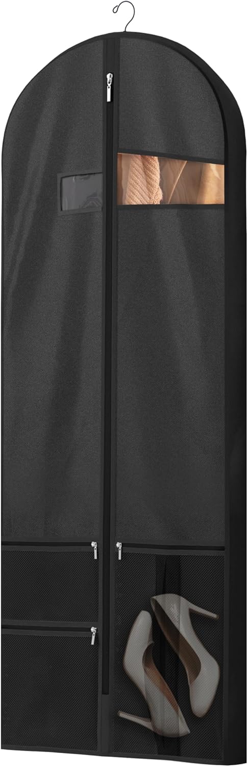 Black heavy-duty travel bag material close-up, showing durability