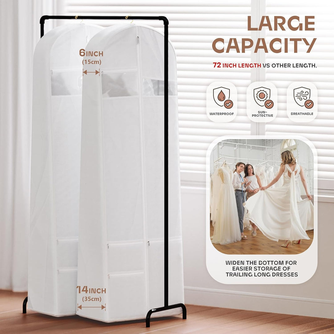 Garment bag in grey, perfect for destination weddings or special events
