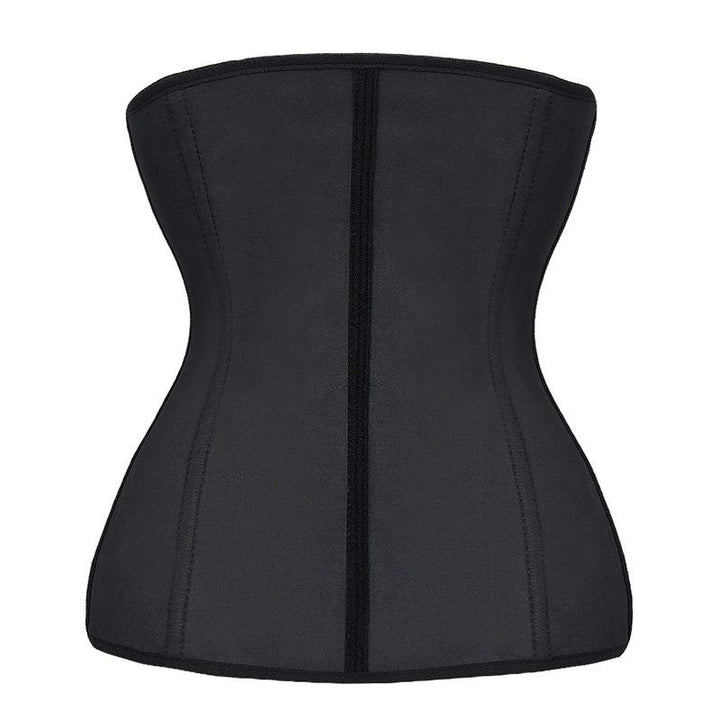 Adjustable women's latex bodyshaper corset, perfect for achieving a defined hourglass waistline.