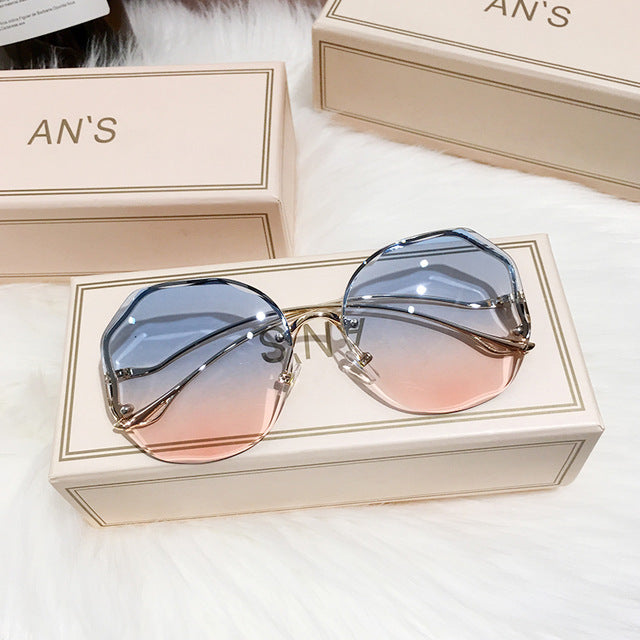 Women's Luna Shades ombre sunglasses, bohemian style UV protection eyewear, perfect for summer