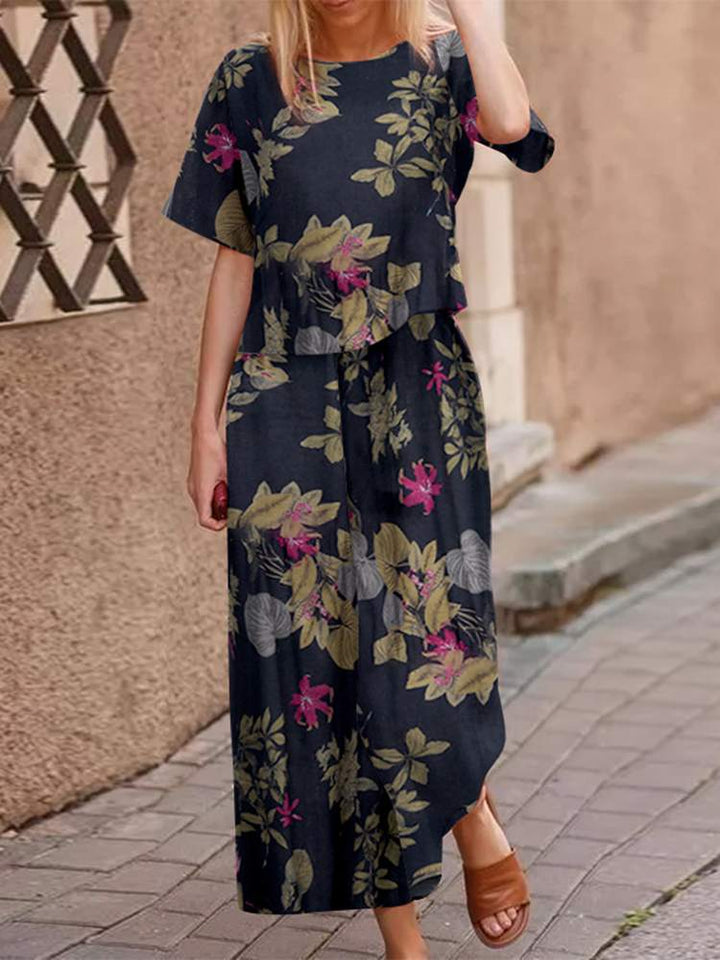 Comfortable women's Zephyra cotton two-piece, boho chic for summer and vacation
