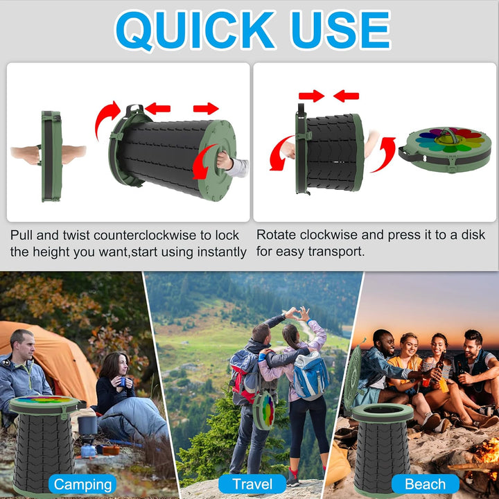 CampMate adjustable portable toilet, a crucial travel accessory for comfort in the outdoors