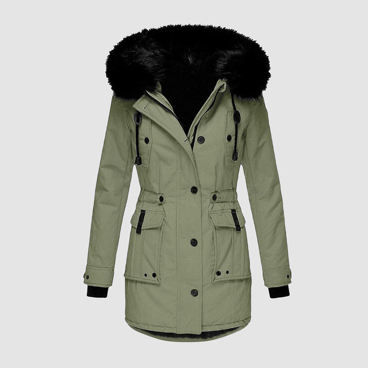 Fashionable Valeria women's casual winter coat. Stylish and warm outerwear for chic everyday wear.