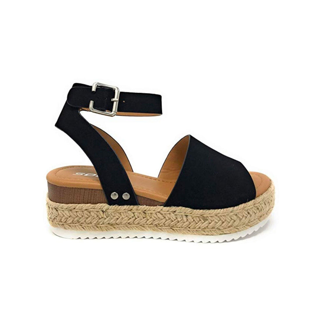 Trendy platform espadrille sandals for women, comfortable & stylish.