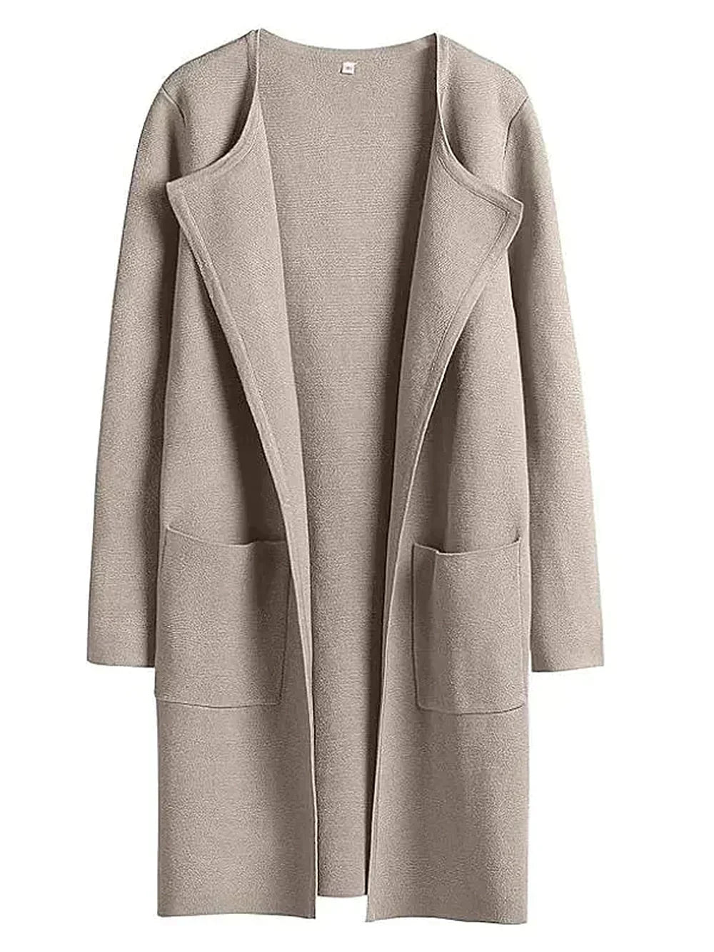 Elegant women's versatile long sleeve cardigan, ideal for sophisticated autumn outfits.