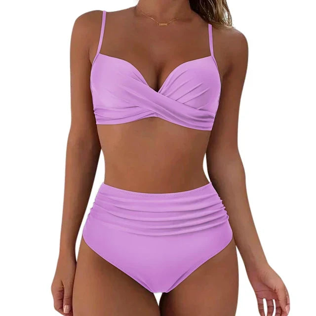 Poolside perfect: Women's quick-dry Mila bikini swimsuit set for a stylish summer.