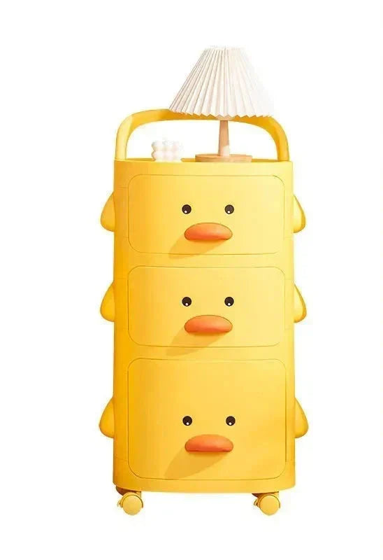 Childrens furniture: Little Duck toy storage trolley, a fun and functional playroom organizer
