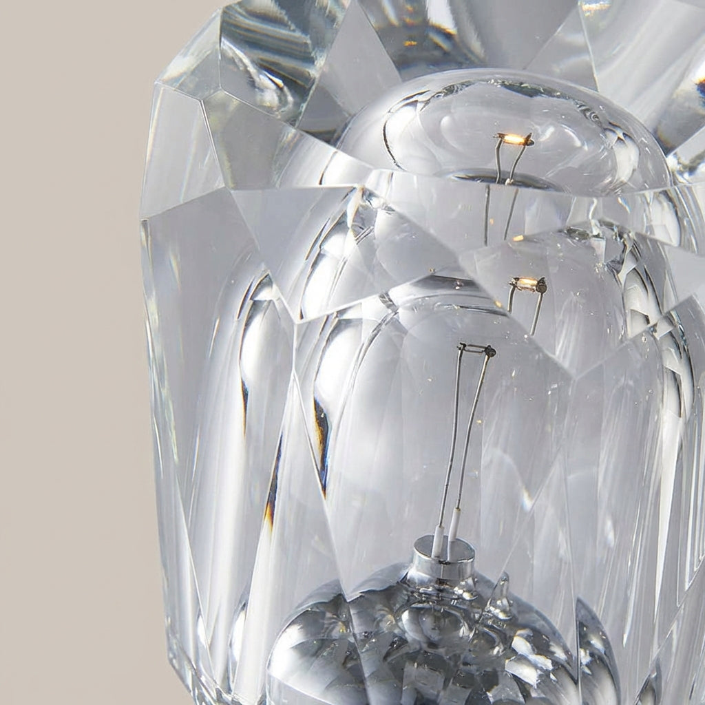 Decorative Crystal Style LED Table Lamp by Clarevo, perfect for modern home decor and ambient light