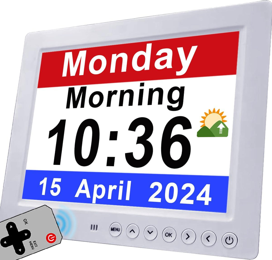 11.5-inch digital calendar clock, perfect for time management and home decor