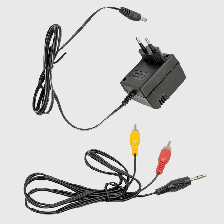 Compact Retro Gaming Console, designed for playing classic 8-bit games and family entertainment.