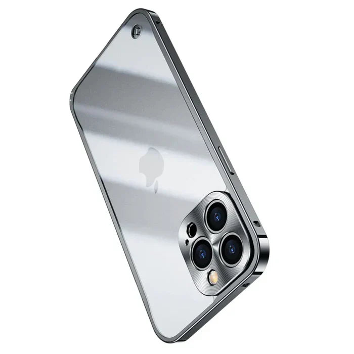 Slim clear MagSafe case for iPhone 15 Plus, SteelGuard shock absorption