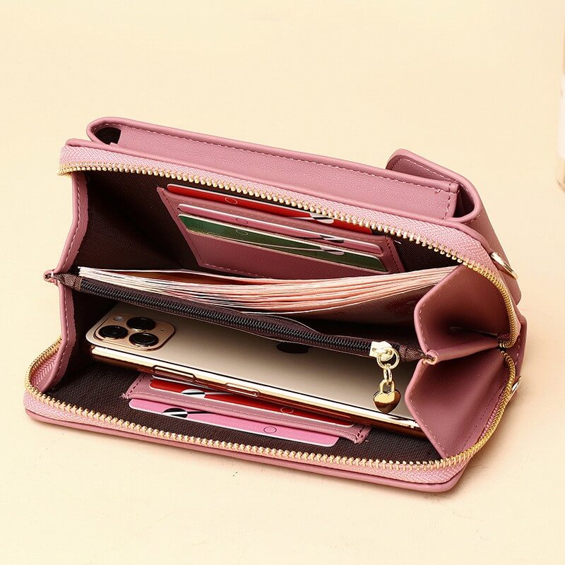 Women's PU leather everyday bag, small and compact, with adjustable strap for crossbody or shoulder.
