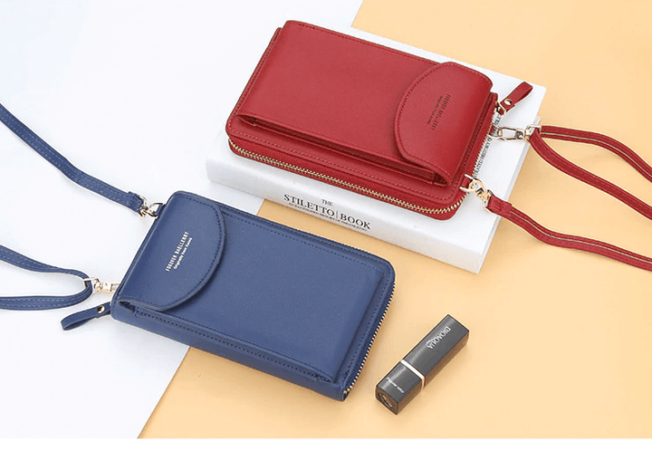 Women's fashion essential: compact PU leather shoulder bag, easily converts to crossbody.