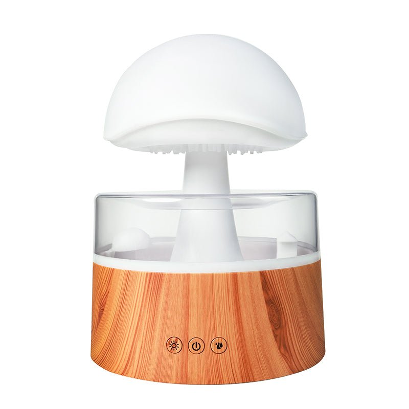 Unisex cloud humidifier & diffuser with multicolor ambient light, rain sound. Perfect for home decor & relaxation.