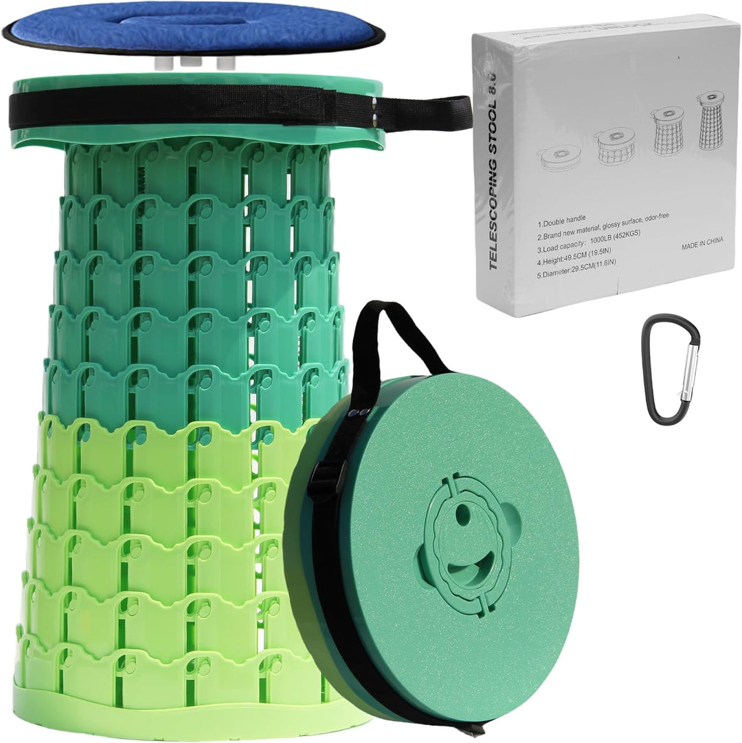 Collapsible Portable Stool with Cushion for Adults & Kids