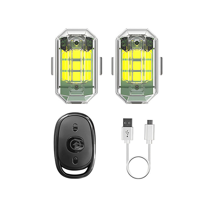Multifunction ColorBeam LED safety light for bikes & outdoor gear, enhanced visibility & strobe.