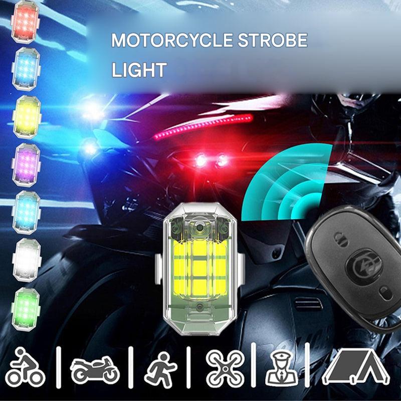 Bright ColorBeam LED strobe light for cycling, hiking & outdoor safety, improved visibility.