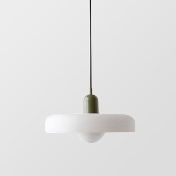 Artistic colorful glass pendant, Bauhaus modern design decorative lamp.