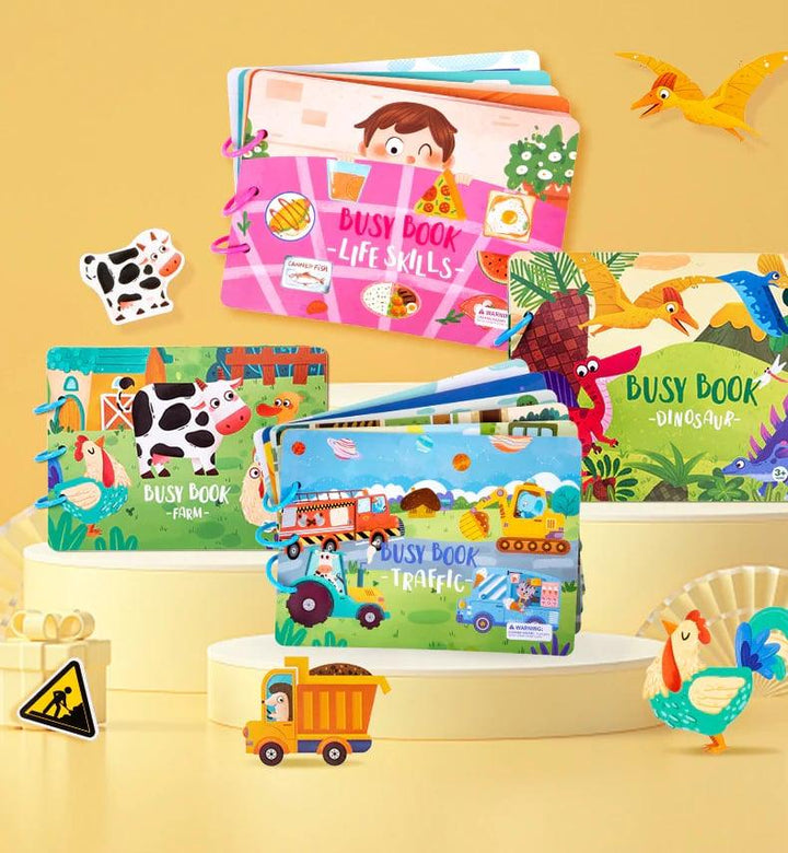 Luna Kinder Zintuigenboek: a soft fabric sensory book, stimulating toddler activity & visual learning.