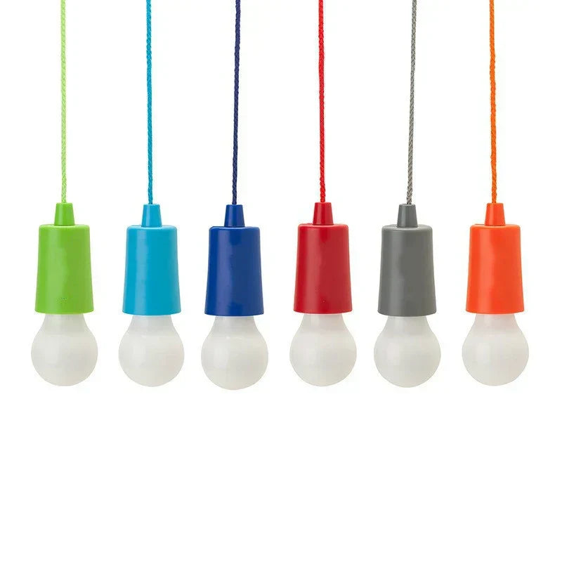 Colorful portable LED pendant lamp, ChromaGlow for ambient lighting, indoor/outdoor decor.