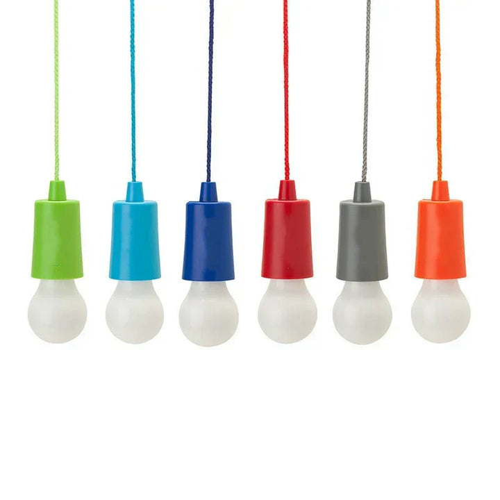 Colorful portable LED pendant lamp, ChromaGlow for ambient lighting, indoor/outdoor decor.