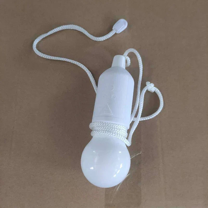 Easy-to-use ChromaGlow portable LED lamp, pull cord, perfect for colorful ambient camping lighting.