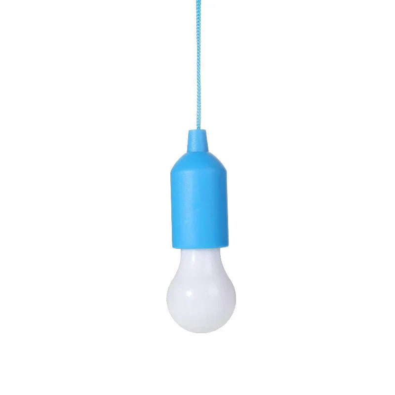 ChromaGlow ambient LED pendant, portable, pull cord operation, great for decorative lighting.