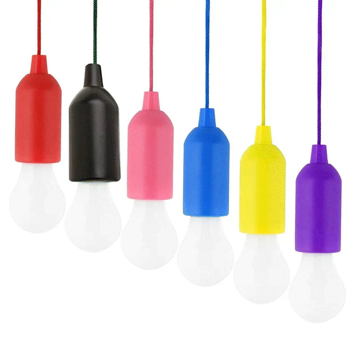 Decorative portable LED lamp, ChromaGlow, colorful light for camping, patios & rooms.