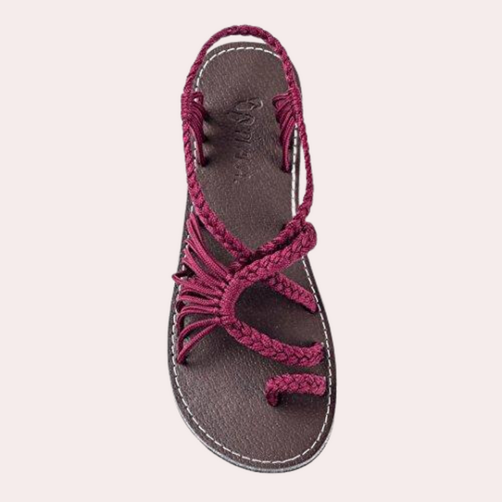 Women's Rivka comfortable sandals, a colorful summer essential with a cork footbed