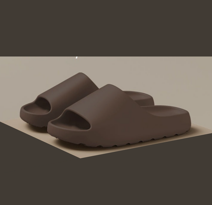 Soft, waterproof EVA unisex open toe slippers for ultimate comfort, ideal for indoor/outdoor use.