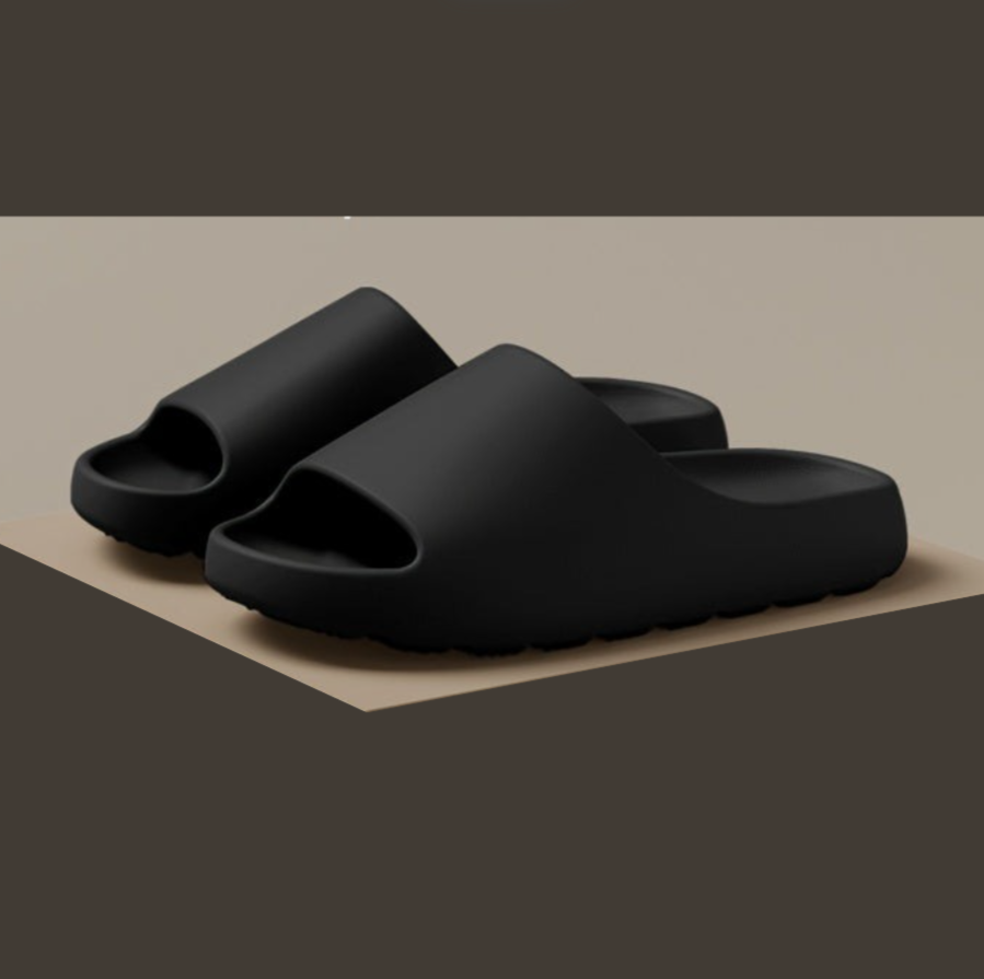 Easy-clean unisex open toe slide sandals. Comfortable, waterproof footwear for summer & everyday casual wear.