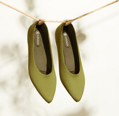 Nude color ladies' Mila ballerinas, perfect for spring & summer. Comfortable and chic flats.