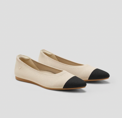 Pink ladies' comfort ballerinas, Mila. Perfect slip-on shoes for a summery casual look.