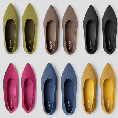 Lightweight Mila comfort ballerinas for women. Breathable slip-on shoes for spring/summer style.