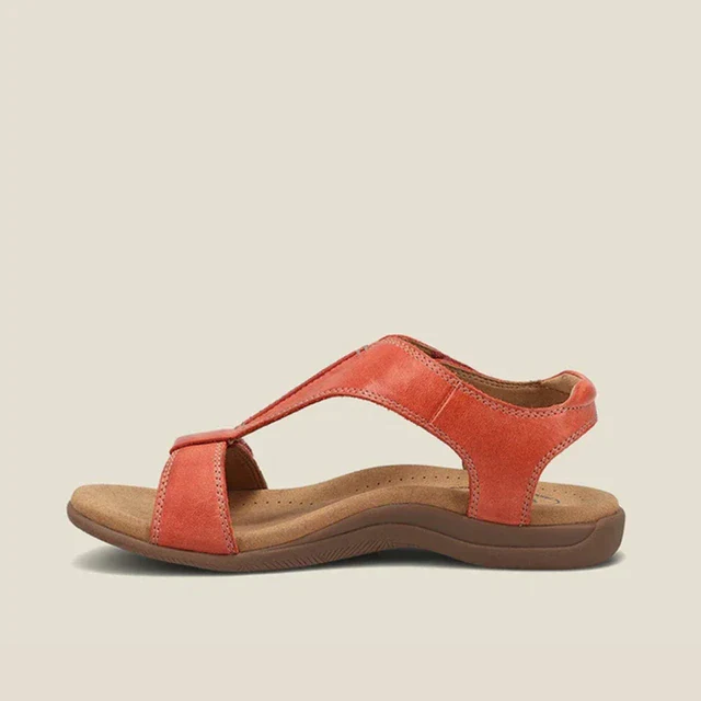 Stylish women's adjustable summer sandals, providing comfortable footwear for casual outings and beach days.