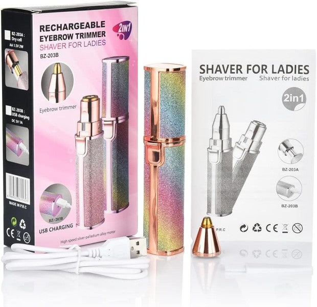 Precision facial hair remover head for pain-free hair removal on sensitive skin. Essential beauty tool.