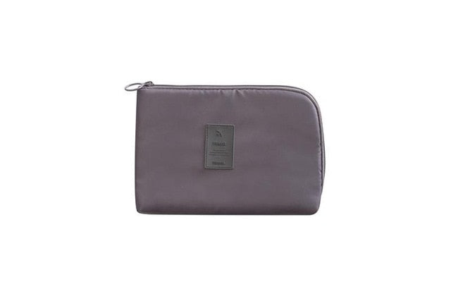 Effective compact waterproof electronics organizer for cables and travel, cactus.