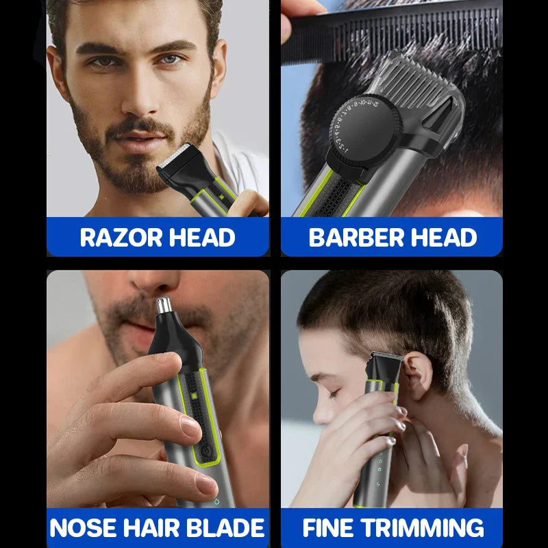 Cordless 4-in-1 Men's Grooming Kit - Waterproof Trimmer