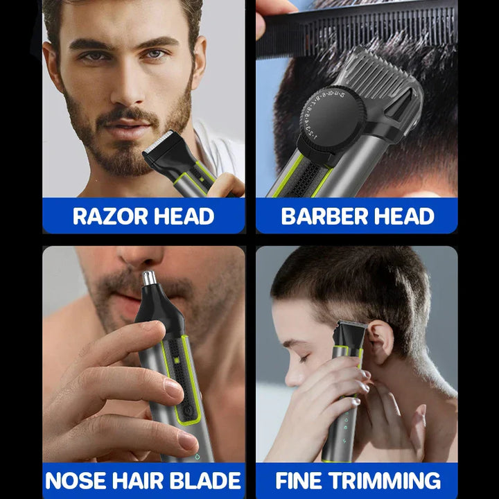 Cordless 4-in-1 Men's Grooming Kit - Waterproof Trimmer
