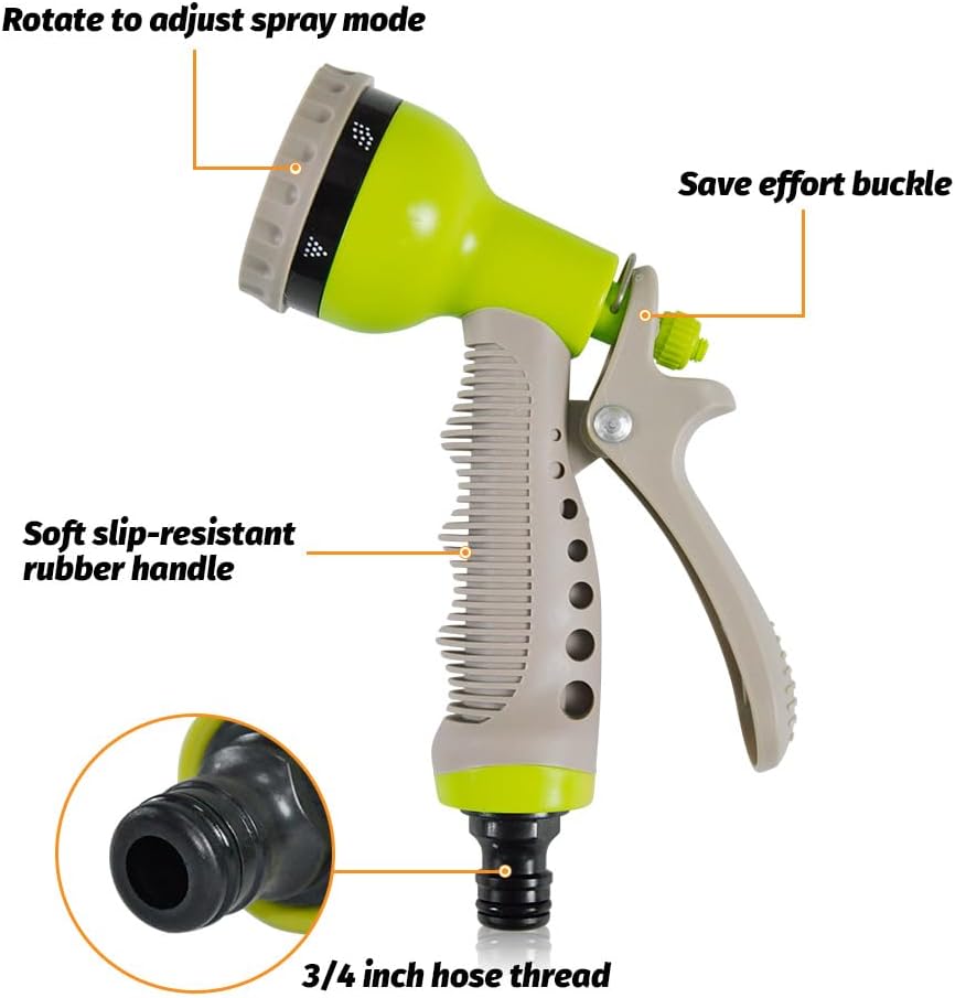 Space-saving garden hose reel, 15m pipe, ideal for patio cleaning and car wash tasks.