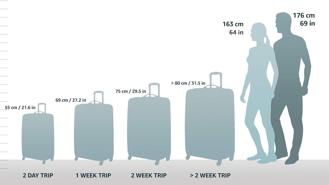 ABS material Cotton Candy hardside carry-on, expandable for extra packing, with efficient spinner wheels.