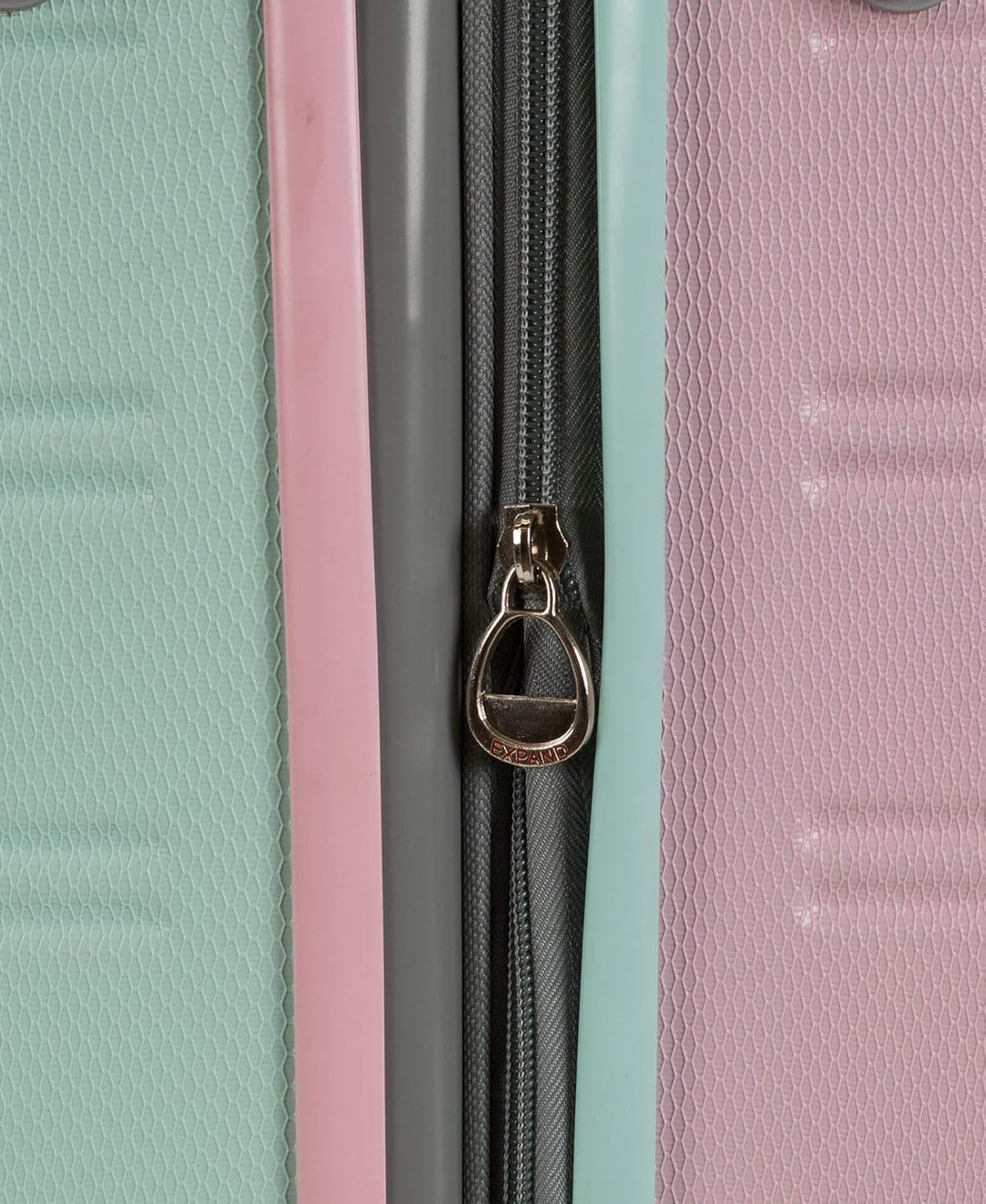 Cotton Candy hardside carry-on with telescopic handle extended, ready for business travel or vacation.