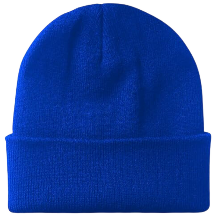 CozyCap unisex warm knitted winter beanie in soft beige, perfect for cold weather outdoors