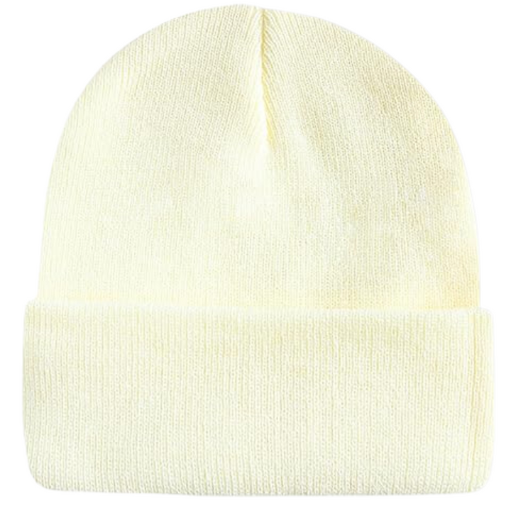 CozyCap warm knitted winter beanie laid flat, highlighting the quality of the soft knit