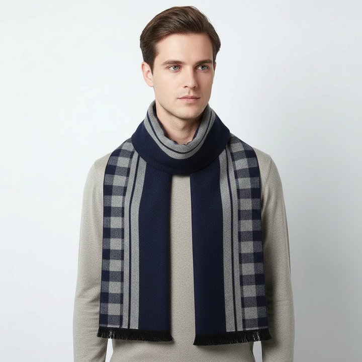 Luxury gift idea: unisex long cashmere scarf, soft, warm, and elegant