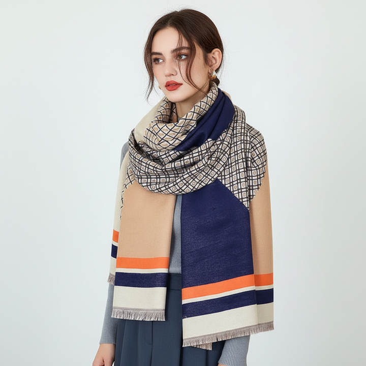 Women's stylish and warm multi-color scarf, finely woven for ultimate comfort & fashion