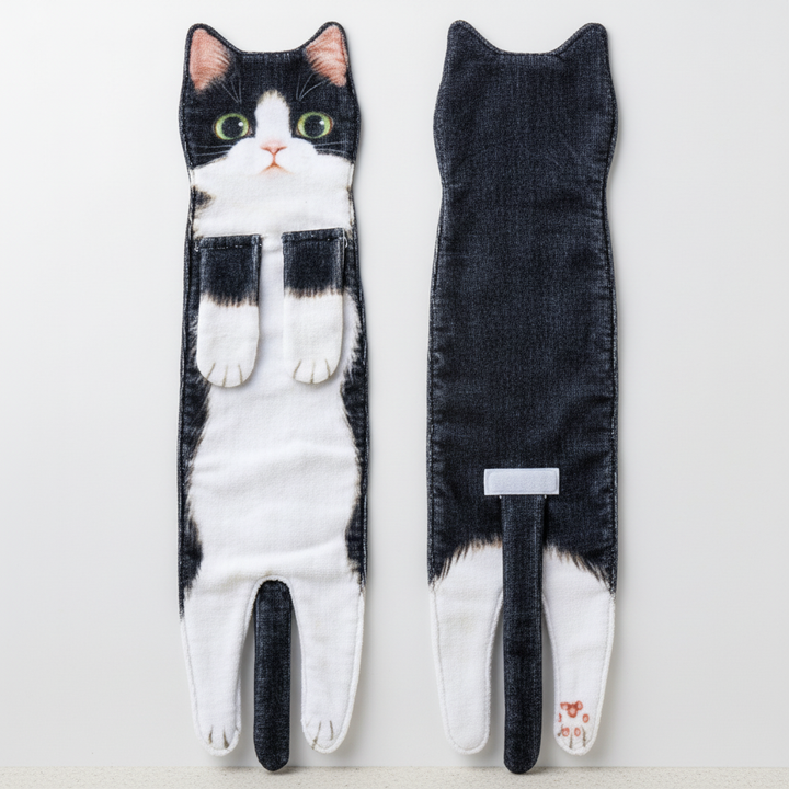 High-quality quick dry cat hand towel, absorbent and decorative for any home